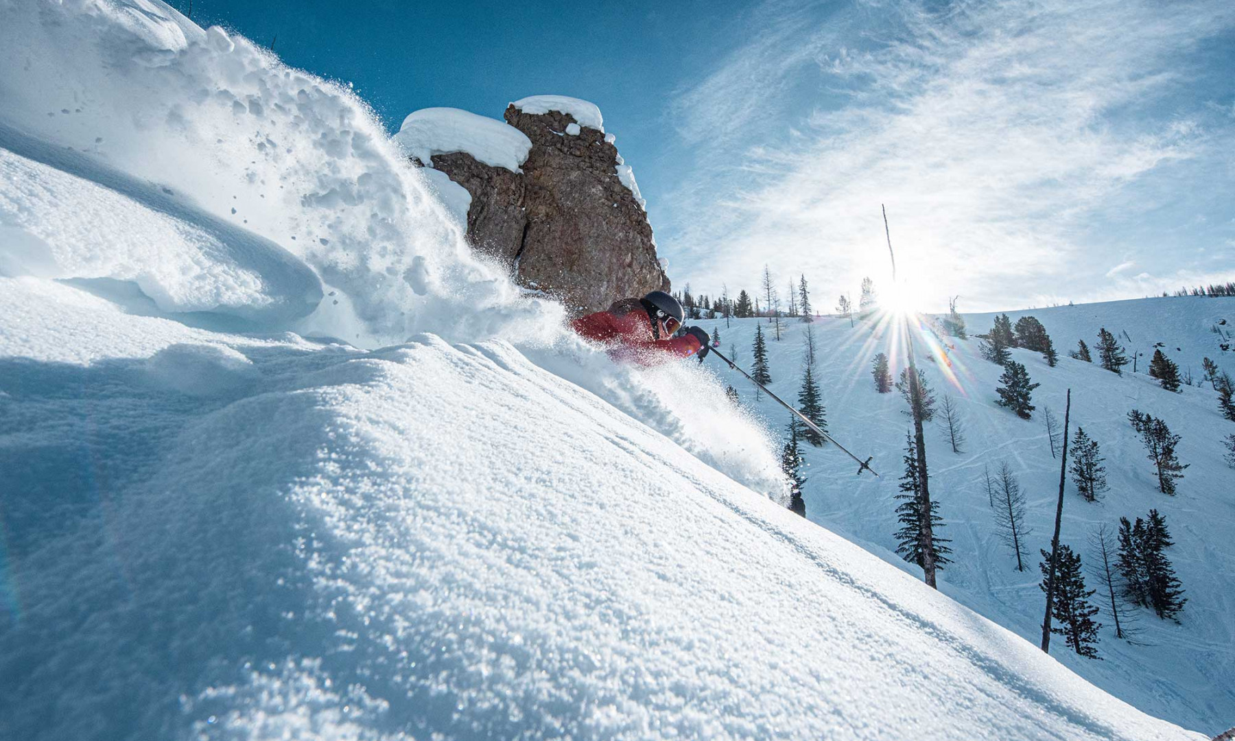 Perfect slopes in a mountain resort.